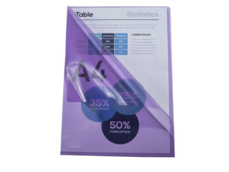 EXACOMPTA Pochette coin, A4, PVC 0,13 mm, violet