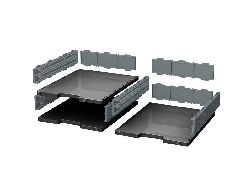 EXACOMPTA Module de classement MODULODOC Normal, noir / gris