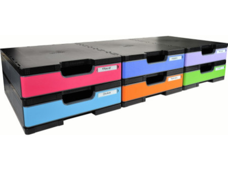 EXACOMPTA Module de classement MODULODOC Normal, noir / gris