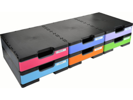 EXACOMPTA Module de classement MODULODOC Normal, noir / gris