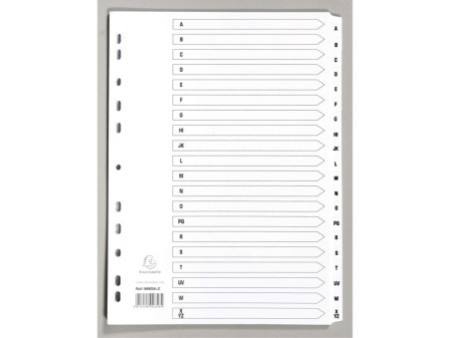 EXACOMPTA Intercalaires en carton A-Z, A4, 20 touches