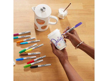 Sharpie Marqueur permanent FINE 'Fun', blister de 4