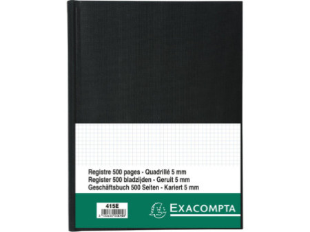 EXACOMPTA Registre Quadrillé 5x5, A4, 500 pages
