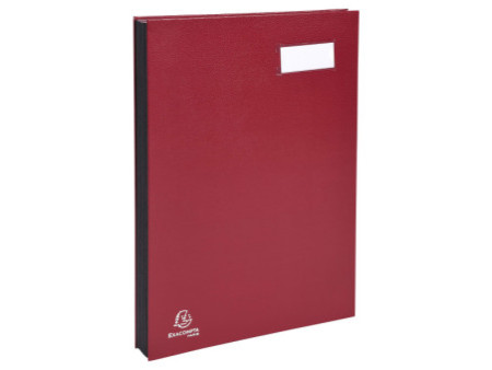 EXACOMPTA Parapheur Direction, A4, 20 compartiments, rouge