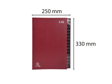 EXACOMPTA Trieur numérique, A4, 1- 31, 32 compartiments