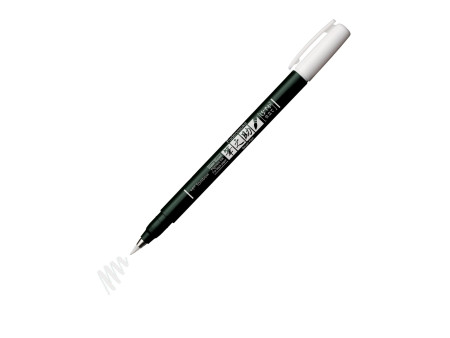 Tombow Stylo de calligraphie Fudenosuke Pastel, blanc