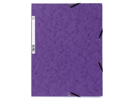 EXACOMPTA Chemise à élastiques, A4, carton, violet