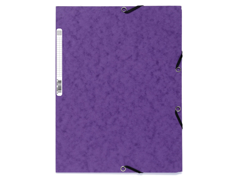 EXACOMPTA Chemise à élastiques, A4, carton, violet