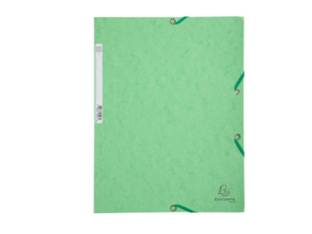 EXACOMPTA Chemise à élastiques, A4, carton, vert tilleul