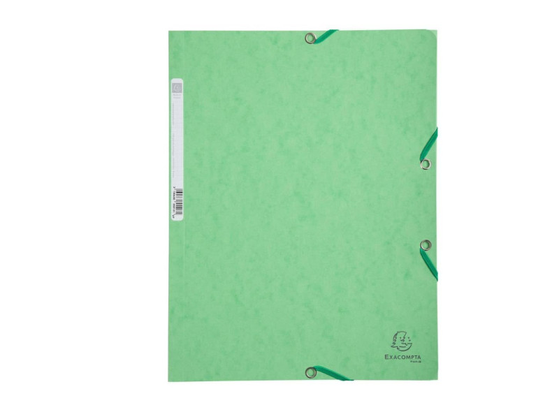 EXACOMPTA Chemise à élastiques, A4, carton, vert tilleul
