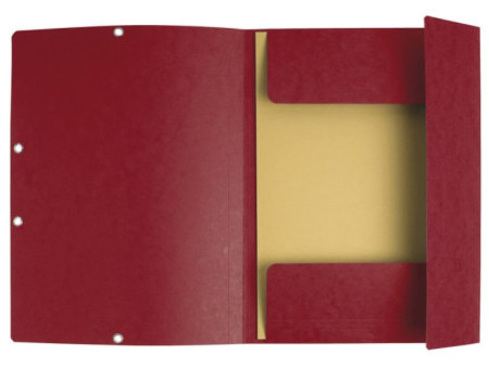 EXACOMPTA Chemise à élastiques, A4, carton, cerise