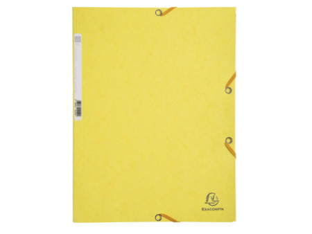 EXACOMPTA Chemise à élastiques, A4, carton, citron