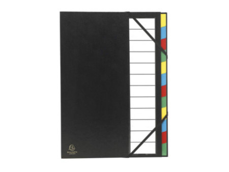 EXACOMPTA Trieur Harmonika, PP, 12 compartiments, assorti