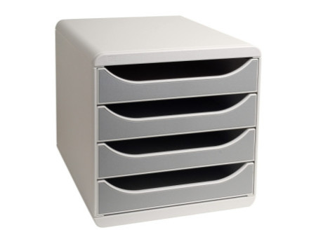 EXACOMPTA Module de classement BIG-BOX, 4 tiroirs, gris /
