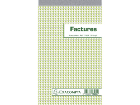 EXACOMPTA Manifold 'Factures', 220 x 135 mm collé en tête