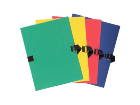 EXACOMPTA Chemise à dos extensible, A4, carton, assorti