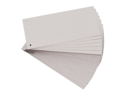 EXACOMPTA Fiches intercalaires, 105 x 240 mm, gris