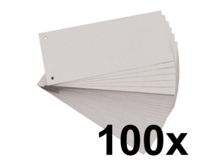 EXACOMPTA Fiches intercalaires, 105 x 240 mm, gris