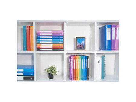 EXACOMPTA Classeur rigide Opaque, PP, A4, 4 anneaux, assorti