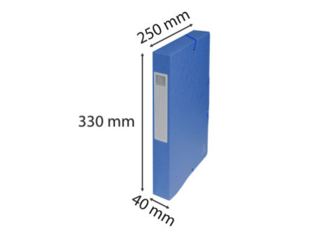 EXACOMPTA Boîte de classement, carton, dos: 40 mm, bleu