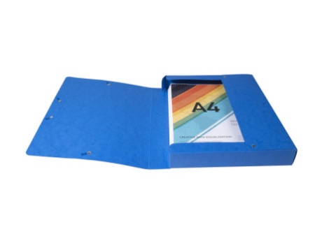 EXACOMPTA Boîte de classement, carton, dos: 40 mm, bleu