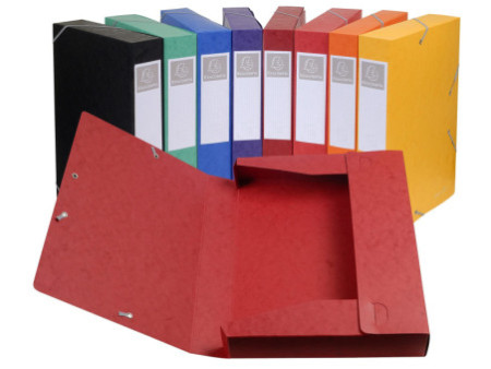 EXACOMPTA Boîte de classement, carton, dos: 40 mm, rouge