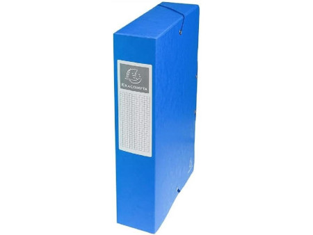 EXACOMPTA Boîte de classement, carton, dos: 60 mm, bleu