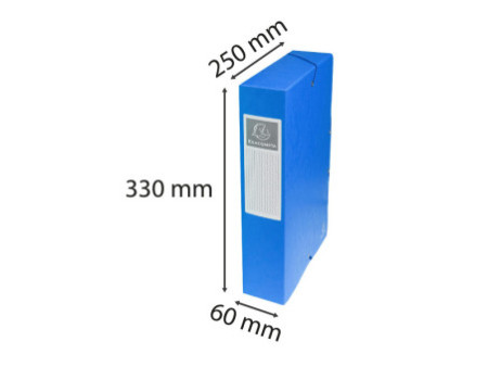 EXACOMPTA Boîte de classement, carton, dos: 60 mm, bleu