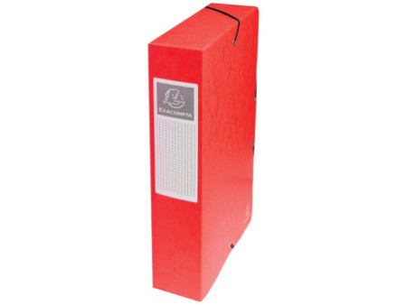EXACOMPTA Boîte de classement, carton, dos: 60 mm, rouge