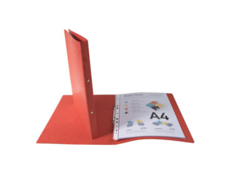 EXACOMPTA Classeur, mécanisme à 2 anneaux, A4, rouge