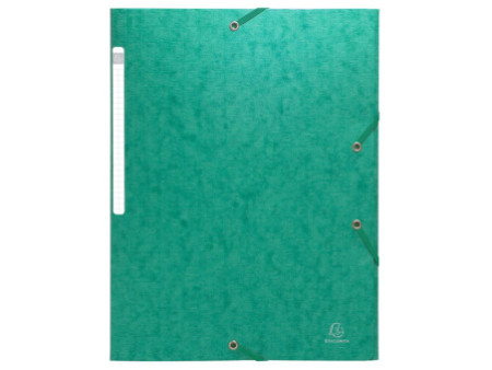 EXACOMPTA Chemise à élastique Scotten, carton, A4, vert