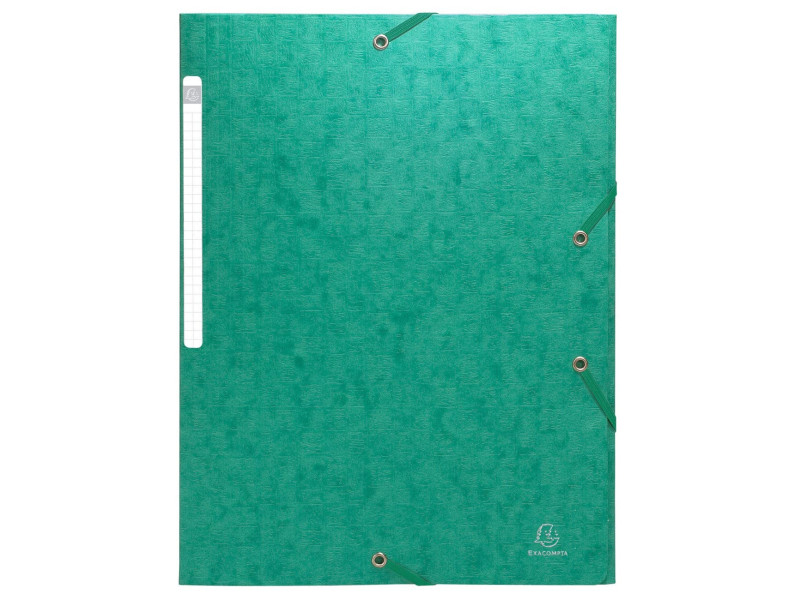 EXACOMPTA Chemise à élastique Scotten, carton, A4, vert