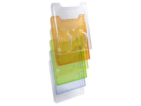 EXACOMPTA Porte-brochures de table, A4 portrait, transparent