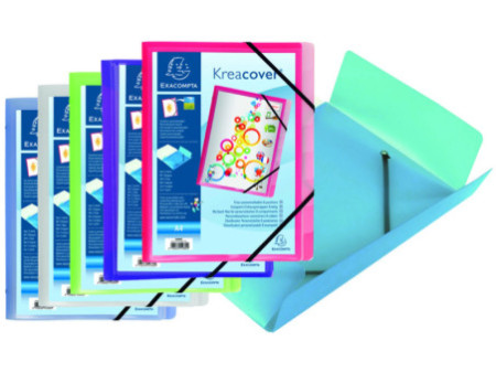 EXACOMPTA Trieur Kreacover, PP, A4, 8 compartiments, assorti