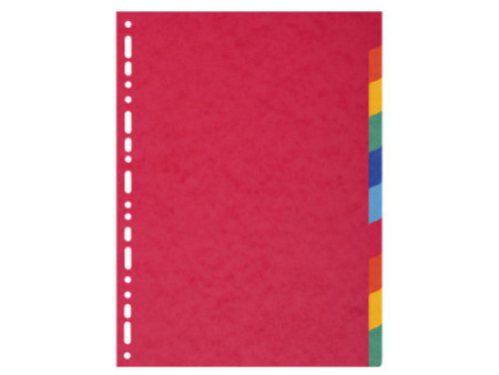 EXACOMPTA Intercalaires en carton, A4, 10 touches