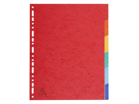 EXACOMPTA Intercalaires en carton, A4+, 6 touches