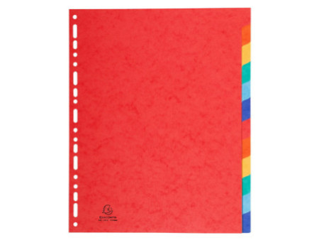 EXACOMPTA Intercalaires en carton, 320 x 240 mm, 12 touches