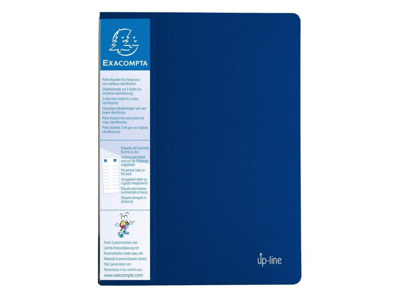 EXACOMPTA Protège-documents, A4, PP, 40 pochettes, bleu