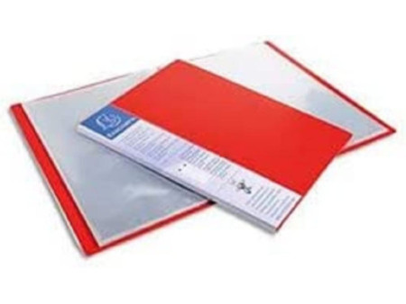 EXACOMPTA Protège-documents, A4, PP, 40 pochettes, rouge
