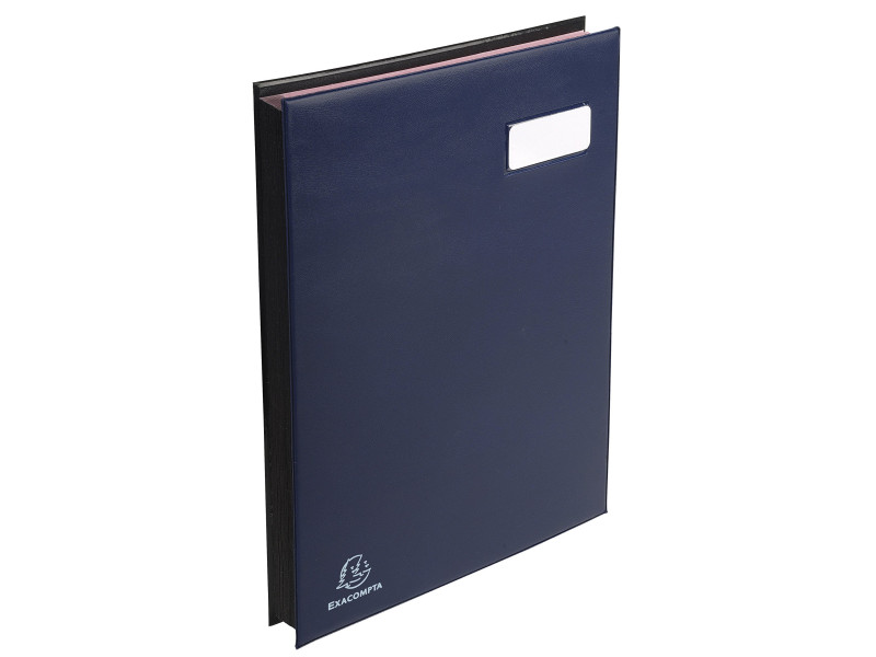 EXACOMPTA Parapheur, A4, 24 compartiments, bleu foncé