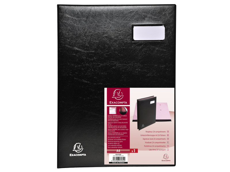 EXACOMPTA Parapheur, A4, 24 compartiments, noir
