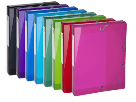 EXACOMPTA Boîte de classement Iderama, pp, A4, 40mm, assorti