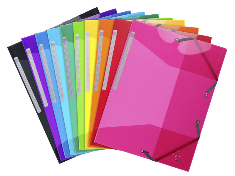 EXACOMPTA Chemise à élastique Iderama, PP, A4, assorti