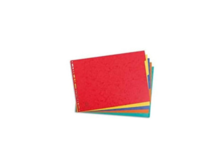 EXACOMPTA Intercalaires en carton, uni A3 paysage, 5 touches