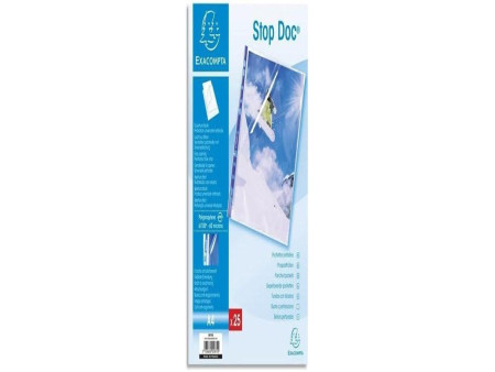 EXACOMPTA Pochette perforée Stop Doc, A4, PP, transparent