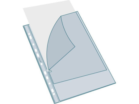 EXACOMPTA Pochette perforée Stop Doc, A4, PP, transparent