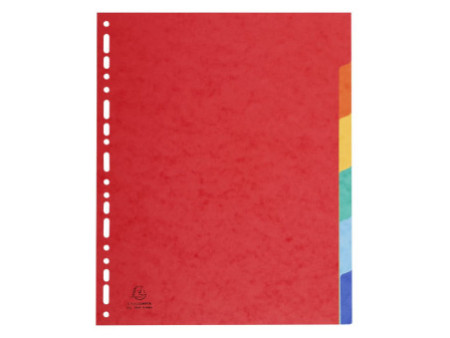 EXACOMPTA Intercalaires en carton, A4+, 6 touches