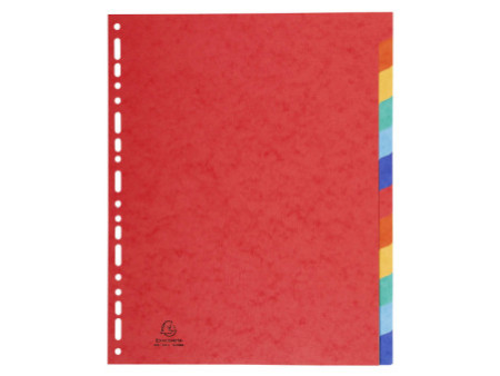EXACOMPTA Intercalaires en carton, A4+, 12 touches