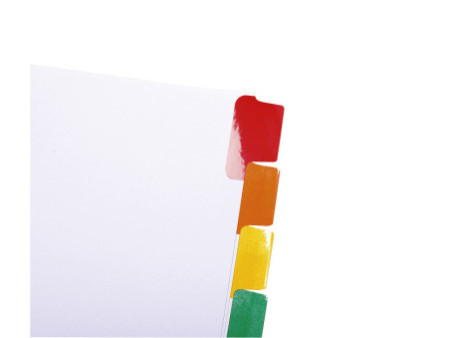 EXACOMPTA Intercalaires en carton, A4, blanc, 6 touches