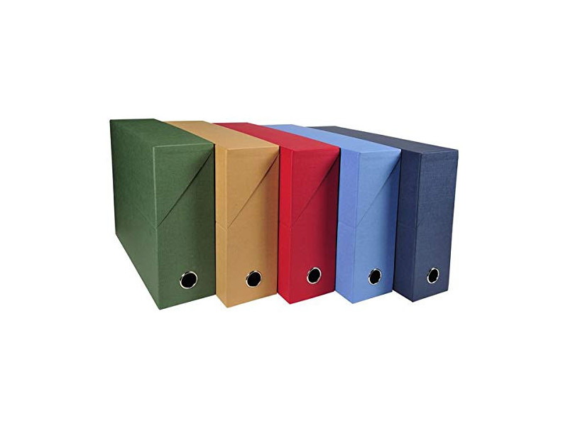 EXACOMPTA Boîte transfert papier toilé, A4, assorti